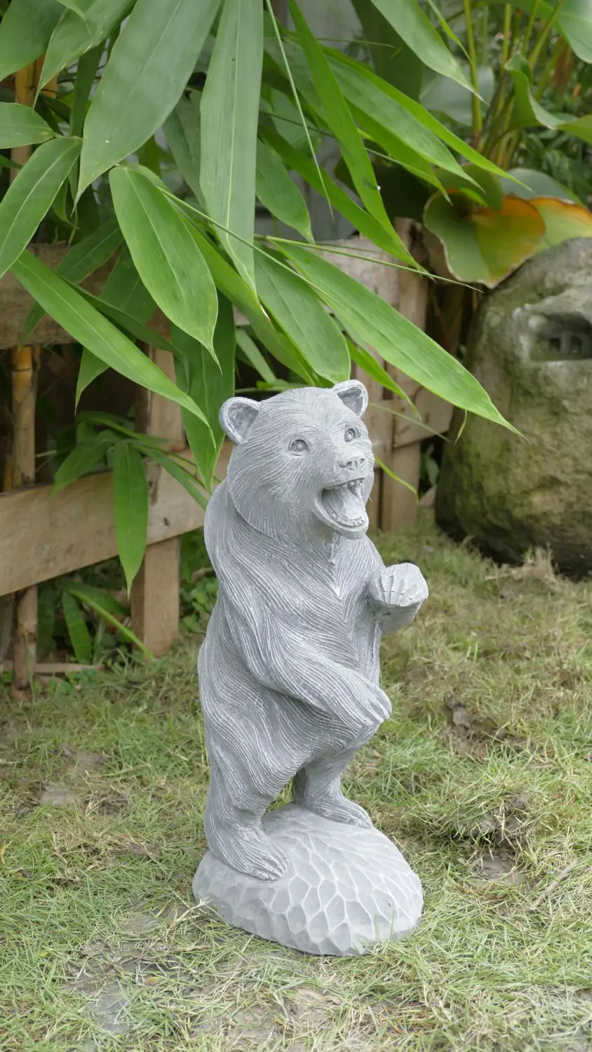  Product image 1 of the product “Standing Bear on 2 legs, 41 cm Height | cast stone ”